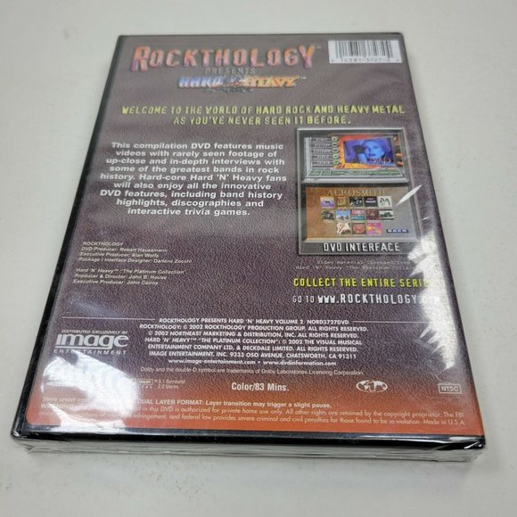 Rockthology #2: Hard And Heavy (NEW SEALED DVD, 2002) Dio Judas Ozzy Yngwie - Picture 2 of 3